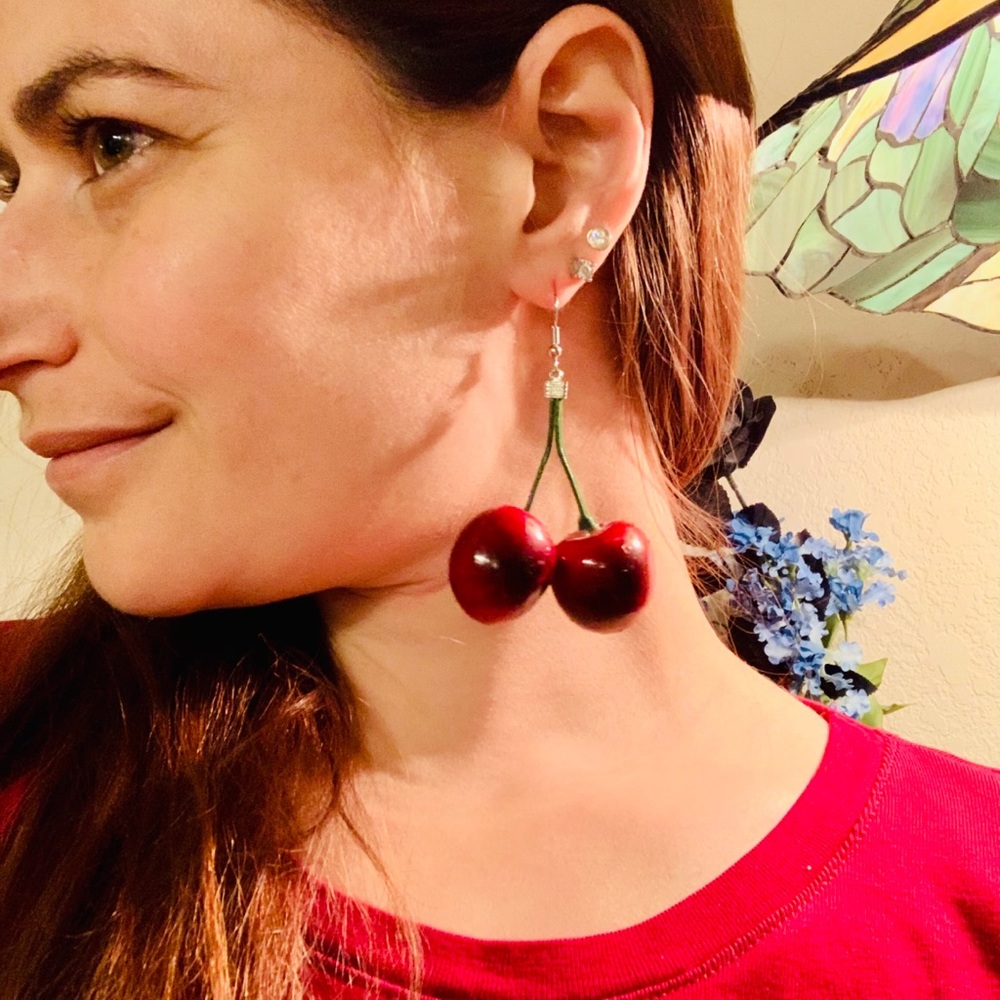 Cherry earrings! 🍒